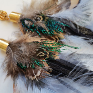 Klipsy pióra długie lekkie