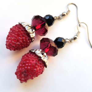 Kolczyki pocałuj mnie w poziomkę