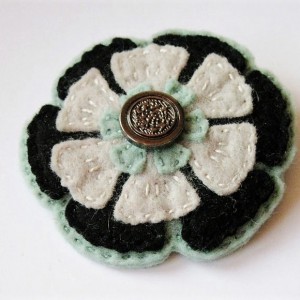 Pierwszy trojaczek - miętowo-czarny szaraczek