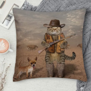 poszewka na poduszkę kot