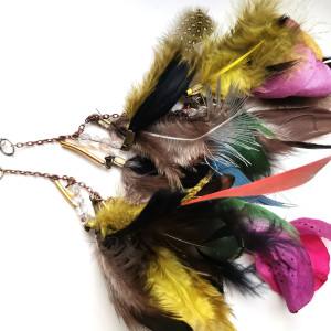 Kolczyki zwariowane bujne dlugie