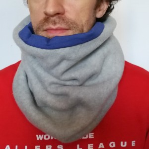 ciepły komin damski męski szary