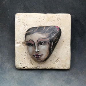 MAJKO fresk rzeżba naturalna Dusze Kamieni Stone Soul miniatura obraz 3d