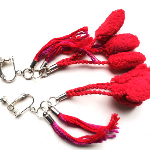 Klipsy lekkie pompony