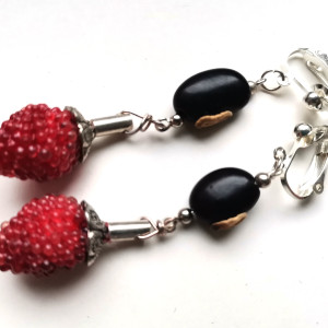 Klipsy pocałuj mnie w poziomkę