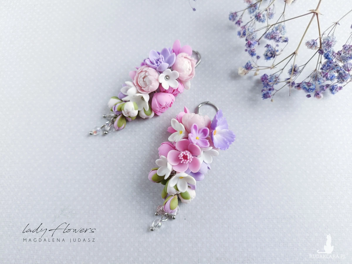 Kolczyki z kwiatami