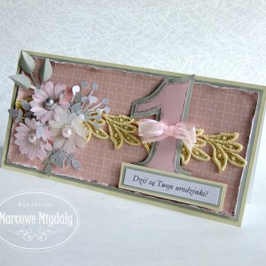 Kartka z okazji roczku dla dziewczynki