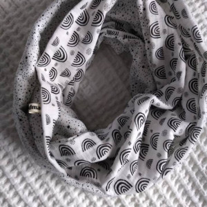 Muślinowy komin- dwustronny