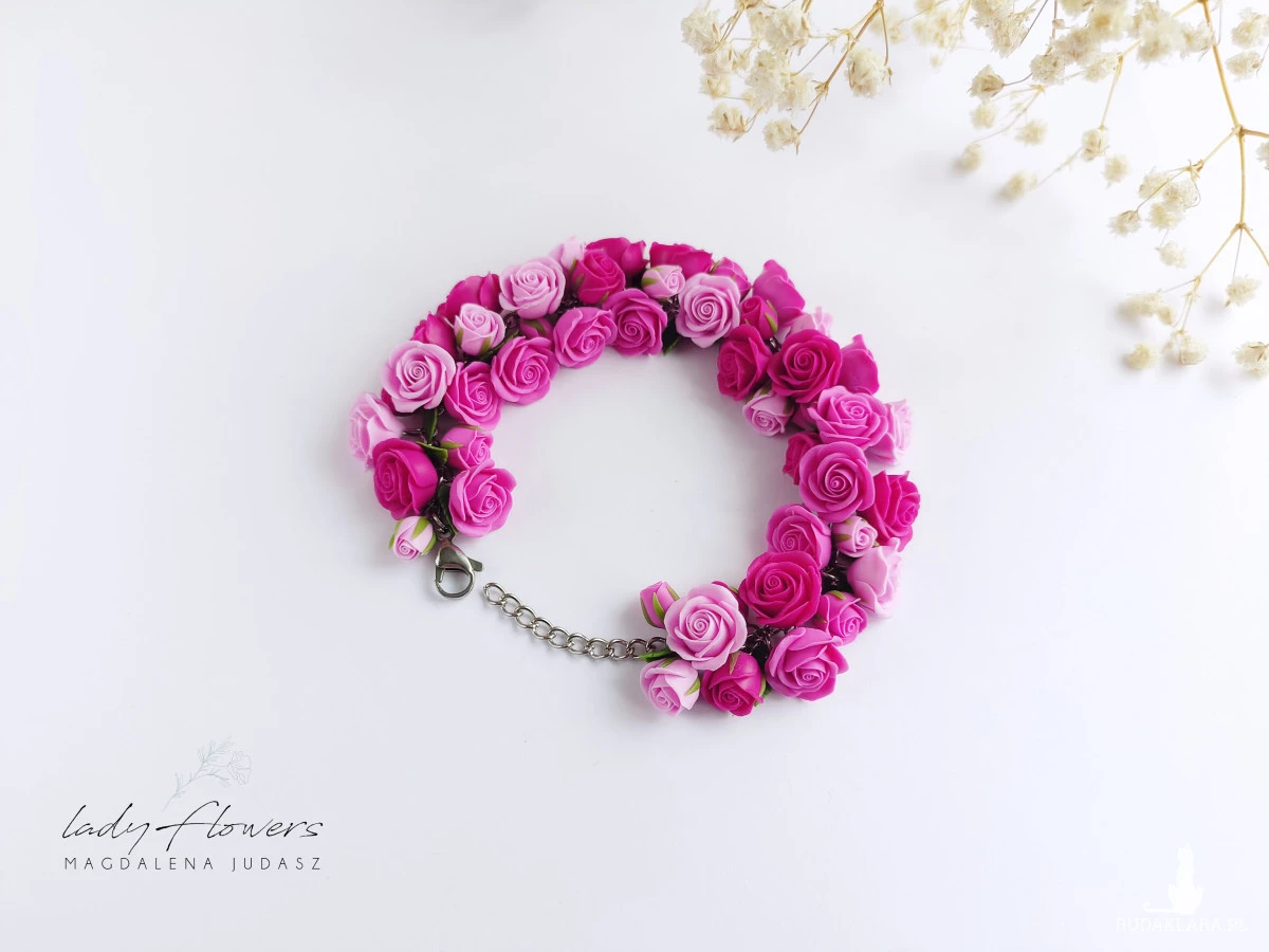 Bransoletka z różami