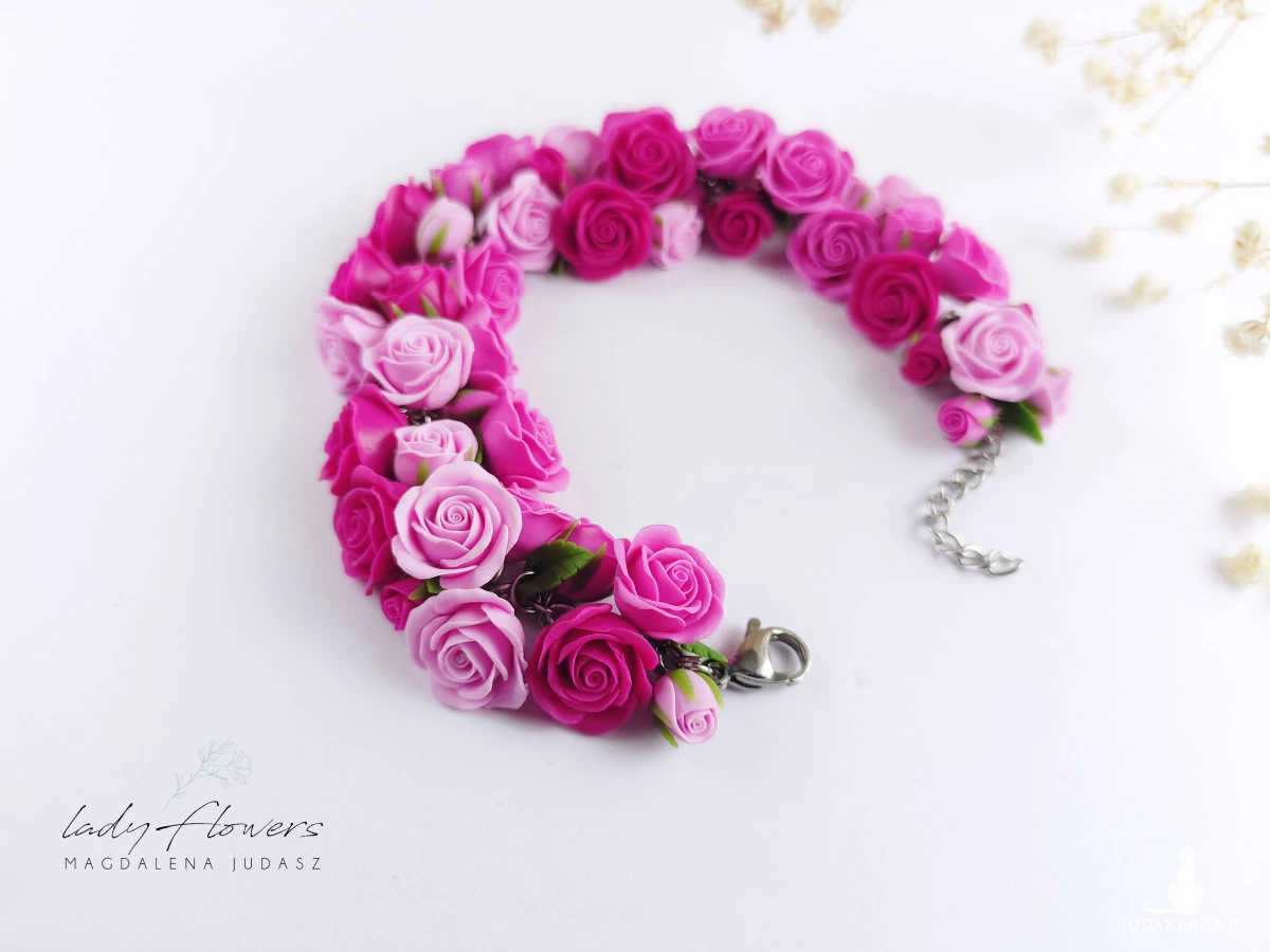 Bransoletka z różami