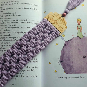 Zakładka do książki "Czytam, bo lubię" - kolor lawendowy