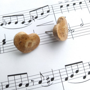 Kolczyki - wkrętki - serca