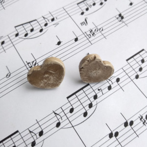 Kolczyki - wkrętki - serca