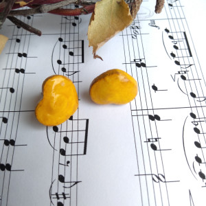 Kolczyki - wkrętki - serca