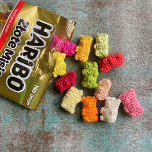 Szydełkowe żelki misie - 10 sztuk