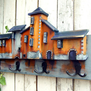 Drewniany wieszak na ubrania - Portowe miaseczko