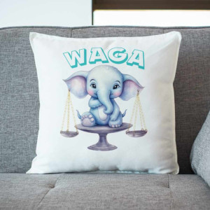 Poduszka znak zodiaku horoskop welurowa poduszka dla dziecka znaki zodiaku waga