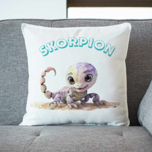 Poduszka znak zodiaku horoskop welurowa poduszka dla dziecka znaki zodiaku skorpion