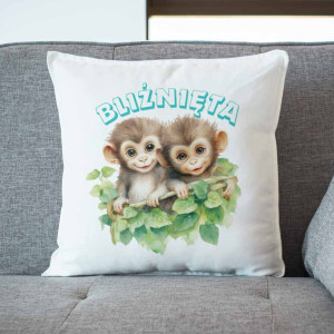 Poduszka znak zodiaku horoskop welurowa poduszka dla dziecka znaki zodiaku bliźnięta