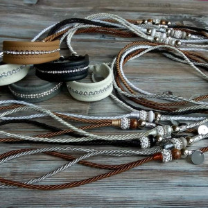 Smycz ringowa,  ringówka, wodzik, show leash