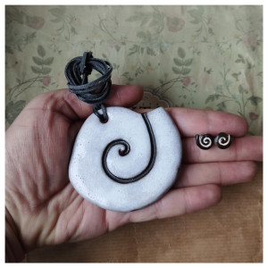 Zestaw biżuterii ślimak