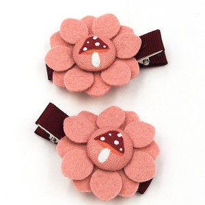 Spinki do włosów kwiatki Muchomorki