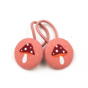 Gumeczki do włosów w muchomorki