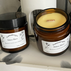 Świeca z wosku pszczelego aromaterapia