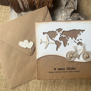 205,Kartka na ślub w szczęśliwą podróż