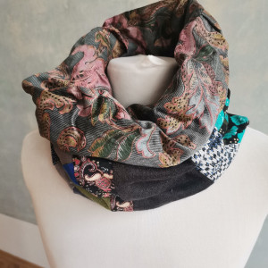 Komin patchworkowy  wiosenny