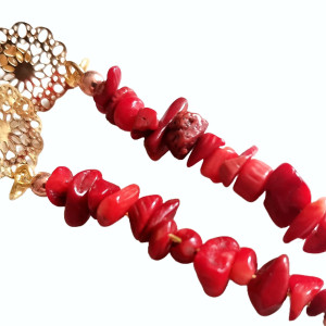 Kolczyki lekkie z koralem