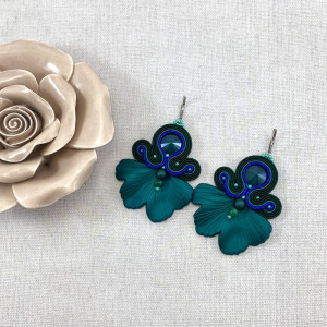 KOLCZYKI SUTASZ „LIŚĆ MIŁORZĘBU”