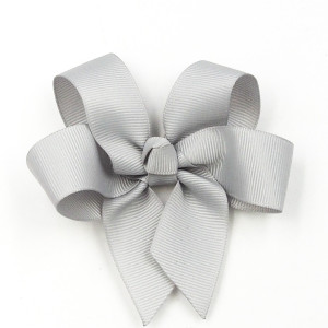 Spinka do włosów duża kokarda big bow light silver