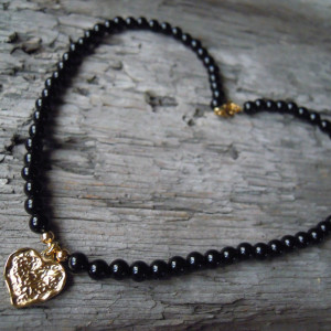 BEIZI - naszyjnik czarny onyks