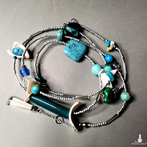 Naszyjnik boho minerały