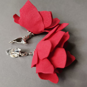 Klipsy kwiaty lekkie