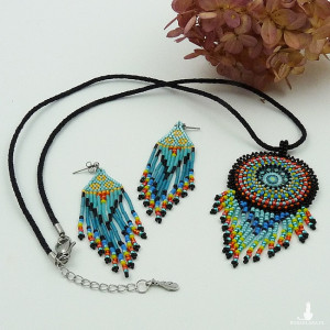 Komplet biżuterii etnicznej