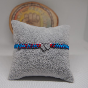 Pleciona z serduszkiem ze stali chirurgicznej