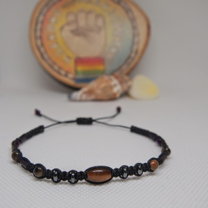 Męska bransoletka z tygrysim okiem