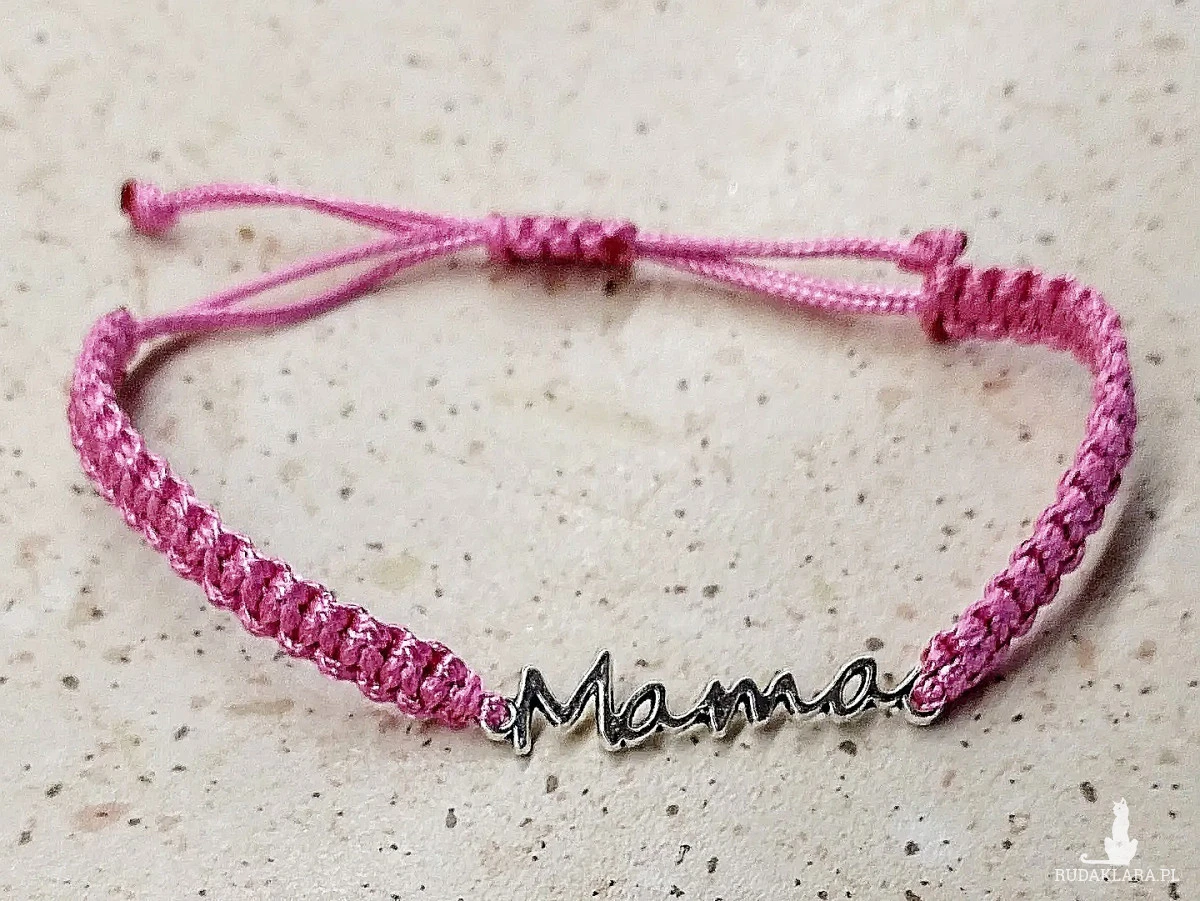 Bransoletka z napisem Mama