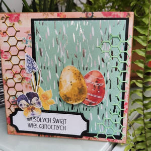 Kartka na Wielkanoc ręcznie wykonana handmade