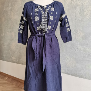 bawełniana biała sukienka oversize M/L
