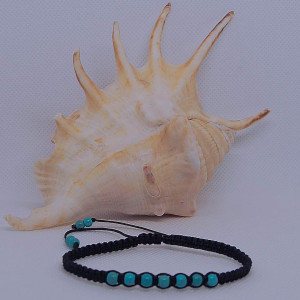 Bransoletka z turkusowego howlitu