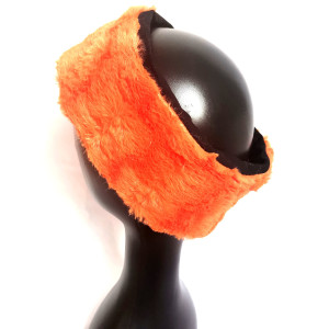 ciepła futrzana pomarańczowa miekka