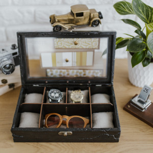 etui na zegarki ,Drewniane pudelko na zegrki,