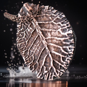 Miedziany listek prymulki