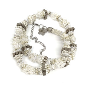 Naszyjnik crystal z koralików - kolekcja Helix