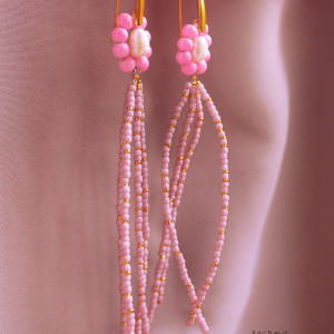 Kolczyki Flower Pearl