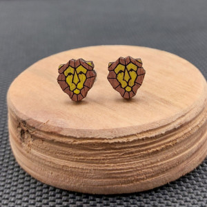 Kolczyki drewniane LWY
