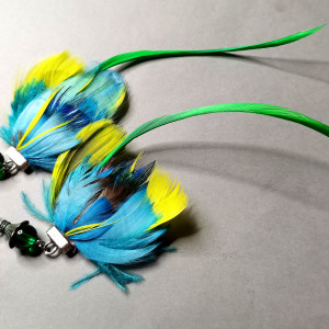 Klipsy boho hipi piora